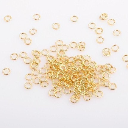 BA105-G // Gold Plated Jumpring, 23 Gauge, 3mm, 300pc