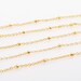 CH012-G // Gold Plated Ball Cable Chain, 1M