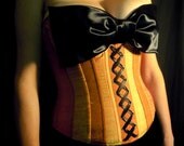 SALE-- Harvest Silk Bombshell Corset