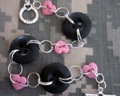 Military Button Bracelet Hearts Apart I love my Sailor Bracelet