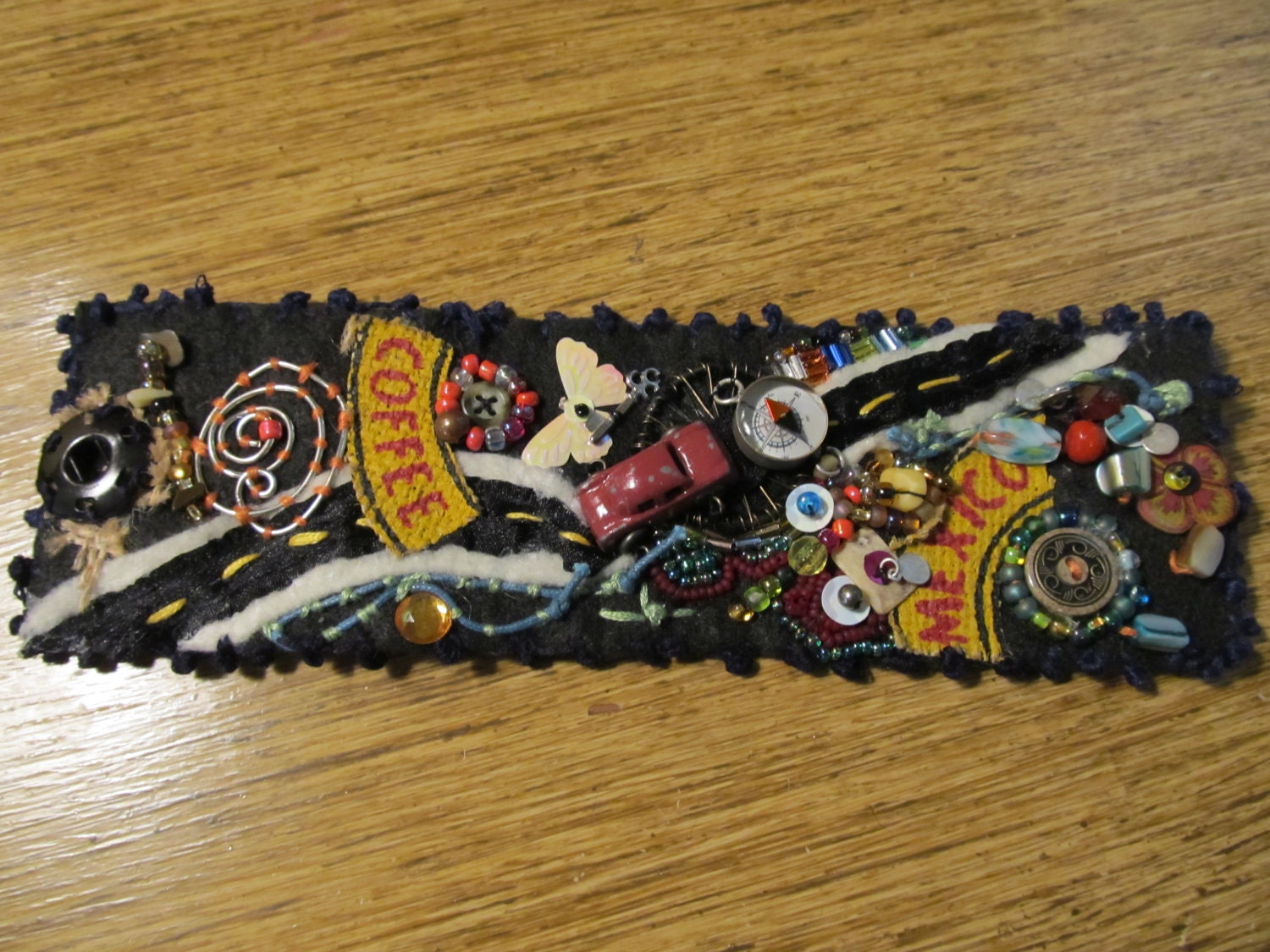 Cuff Bracelet " Road Trip"