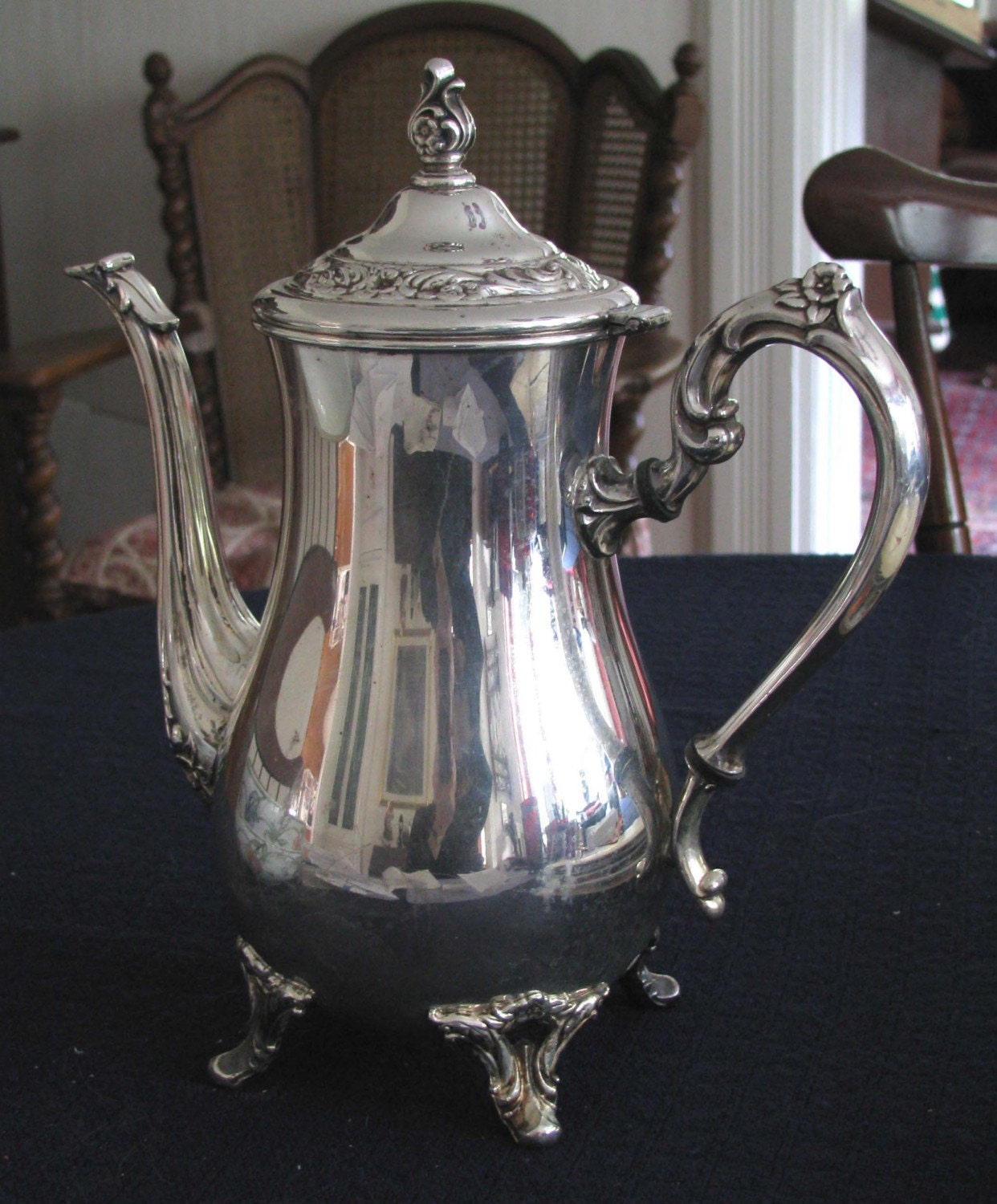 Reduced Wm Rogers Silver Plate Coffee Pot By Myparentsattick
