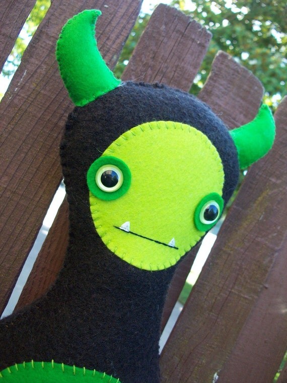 SALE Horned Sea  Monster Plush