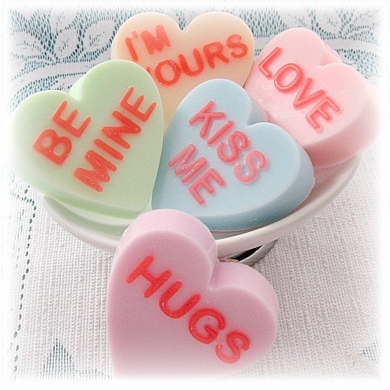 Conversation Hearts Five Valentine Soaps