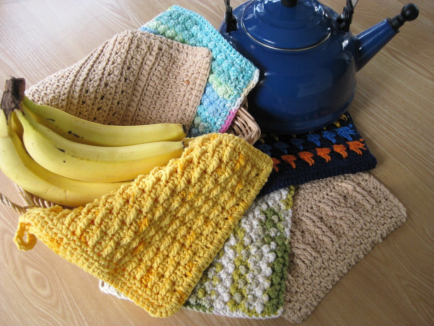 Dish Cloth/Wash Cloth Bonus Bundle 6 Crochet Patterns for the Price of 4