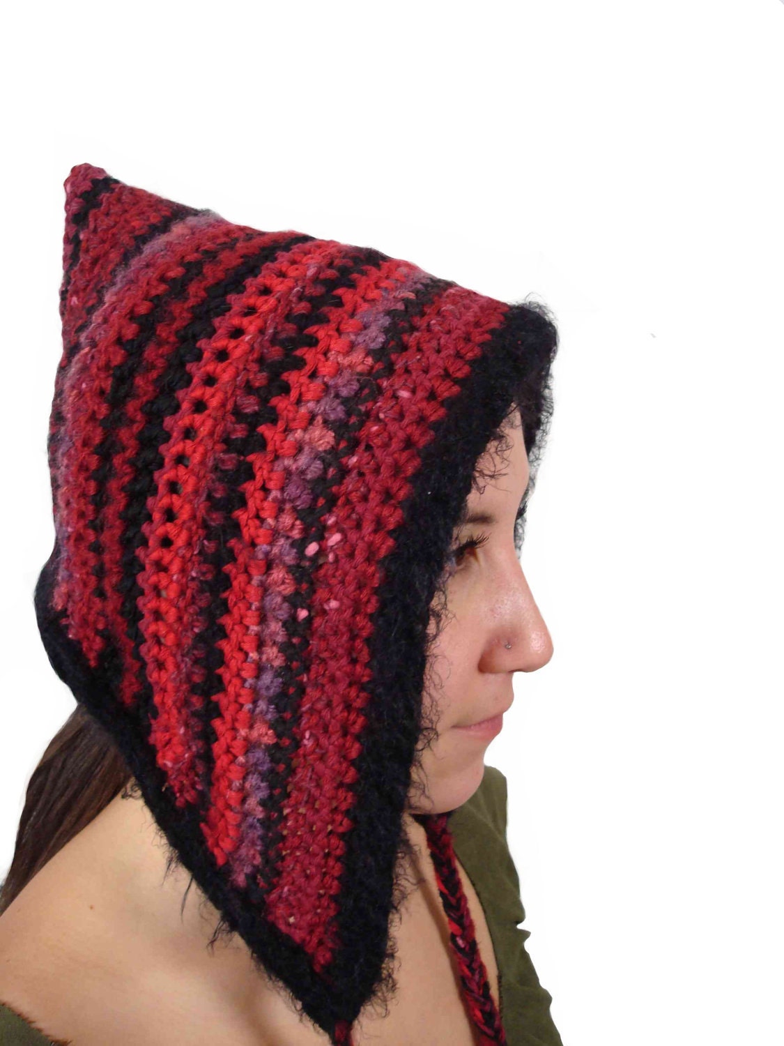 Elvish Hood in Red Stripes