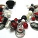 TRUE BLOOD Inspired Charm Bracelet Beaded Altered Art Handmade