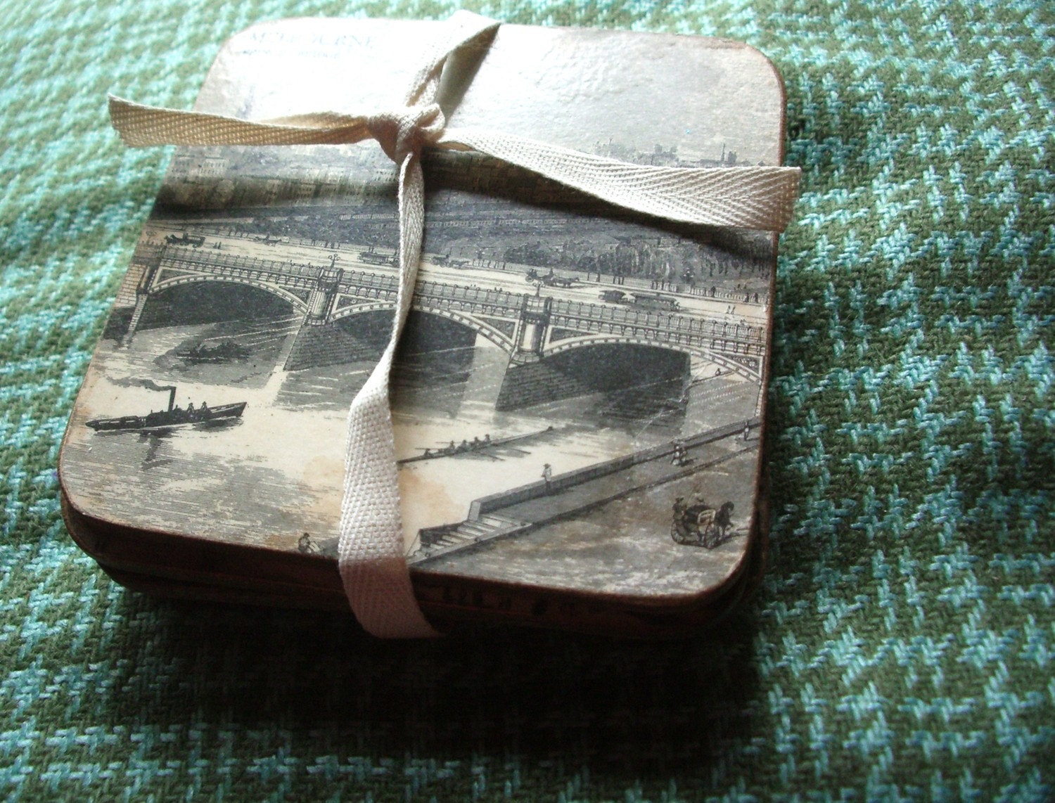 Home & Living. Vintage. Vintage Decor. Vintage Coasters-  Old Melbourne Australian Coasters