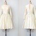 vintage wedding dress / vintage 50s lace wedding dress / vintage lace dress