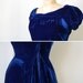 R E S E R V E D ... vintage 1930s dress / vintage 30s dress / vintage blue velvet party dress
