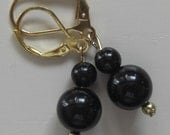 Classic Black Dangle Earrings GIFT WRAPPED
