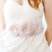 Blushing Roses - Bridal Sash or Headband