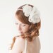 Wedding Headband, Floral headband, Bridal, Head piece, ivory - Forever Love