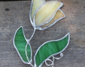 Yellow Whimsical Tulip - Window Ornament