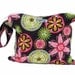 Zippered Wet Bag with Snap Open Handle - Floral Fireworks - FAST SHIPPING