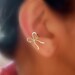 Golden Bow Ear Cuff