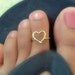 Heart Toe Ring
