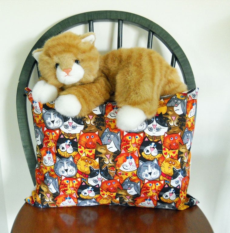 Pillow Cover  Cats, Cats, and More Cats- Free Shipping - KMSORIGINAL