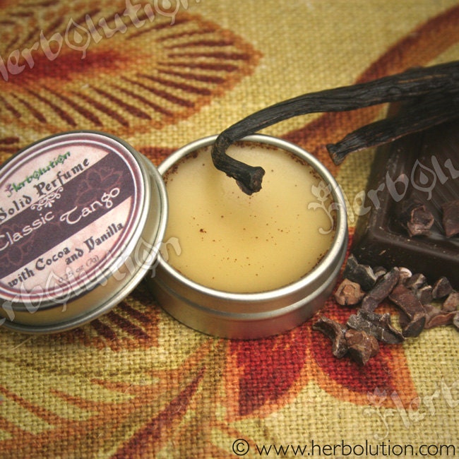 Classic Tango Chocolate Vanilla Solid perfume Lip balm 2 in 1 organic and natural