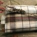Organic Eye Pillow Lavender buds - soothing with soft organic Plaid flannel