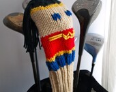 Knit PATTERN Wonder Woman Golf Club Cover PDF
