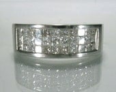 Princess Cut Diamond Wedding Band - 1.00 Carat Total Weight