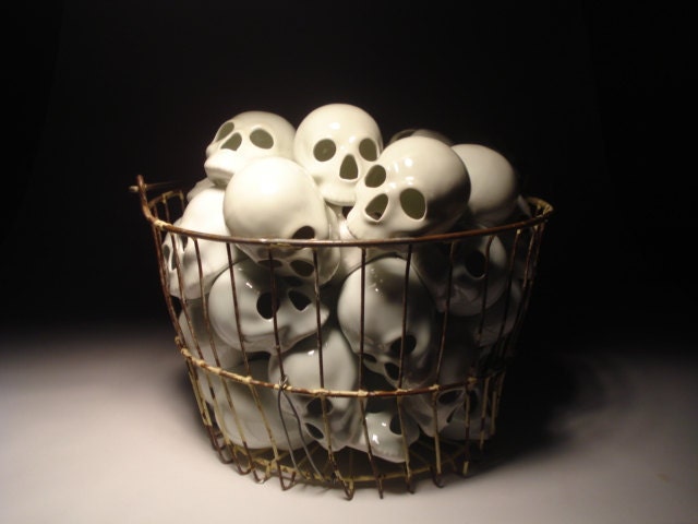 Skulls Replace Eggs Basket