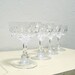 50% off vintage crystal wine glasses - set of 4