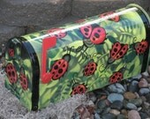 Ladybug custom hand painted mailbox