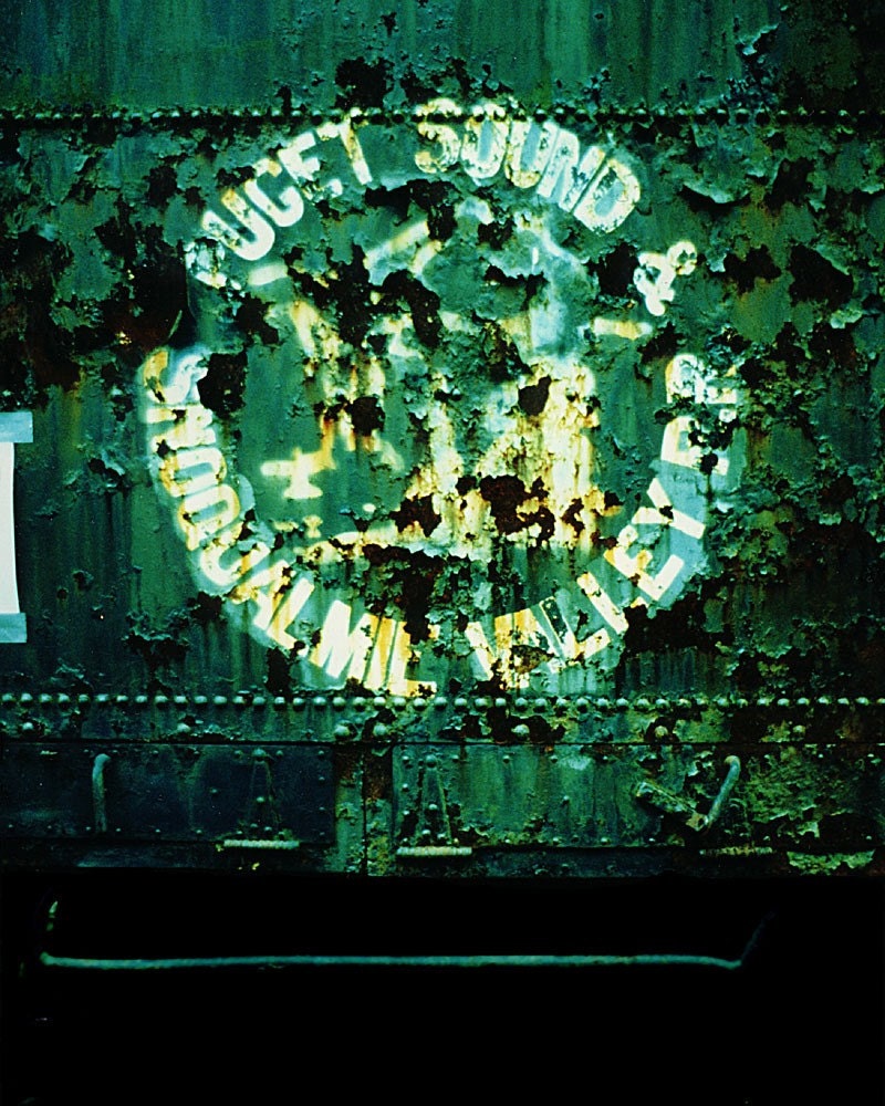 Train no. 2  8 X 10 photographic print railroad train car, rust photography vintage