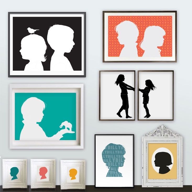 Silhouette Portraits custom prints
