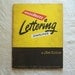 1945 MODERN LETTERiNG SiMPLiFiED La Violette BRUSH PEN PASTEL book FUNDRAiSER FOR NiMUE