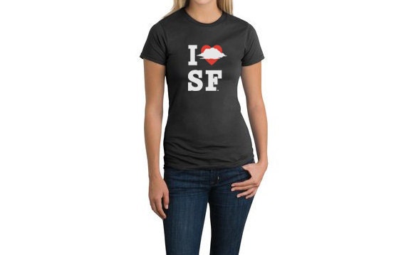 I Foggy Heart SF t-shirt - Perfect holiday gift