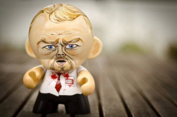 Price Reduced - 7" "Shaun Of The Dead" hand-painted Munny figure (Shaun)