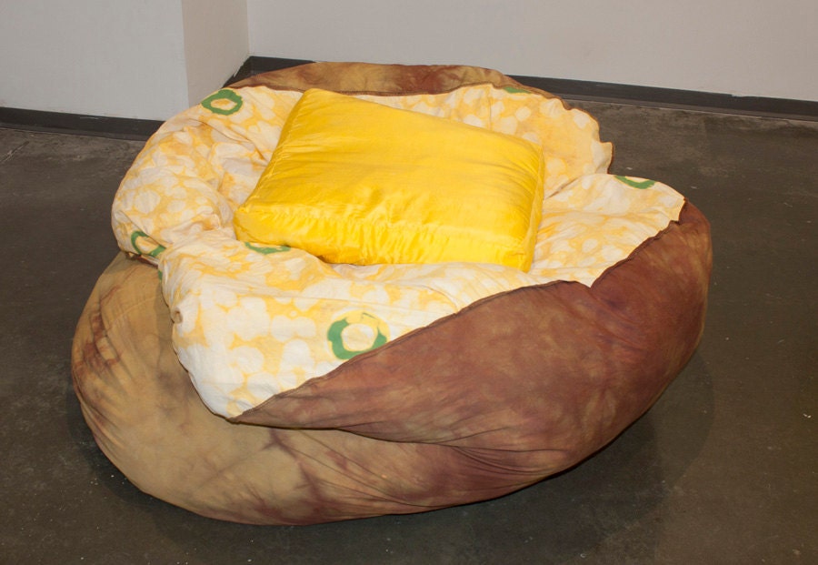 Baked Potato Bean Bag Chair/ Soft Sculpture