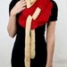Noodle Scarf with Felted Sauce, Limited Edition
