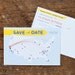 Map save the date postcards