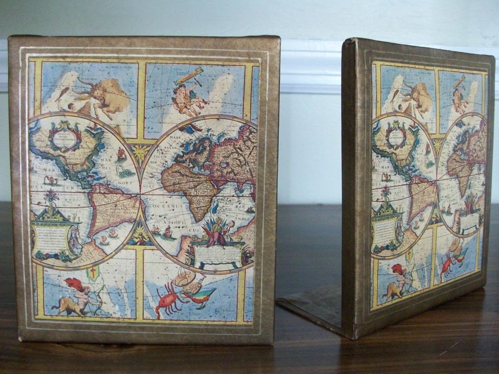 Ancient Astronomy Map Bookends