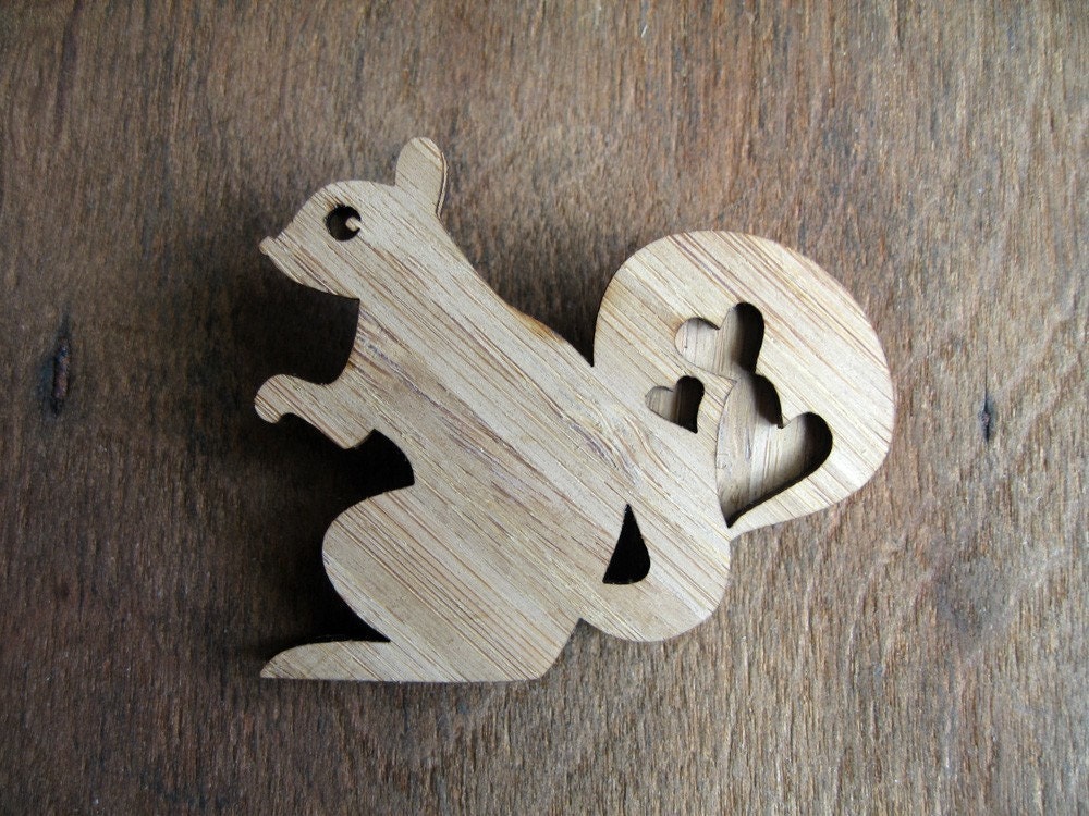 Squirrelly Love Brooch