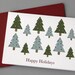 Christmas Trees (Happy Holidays) 4-Bar Folded Card
