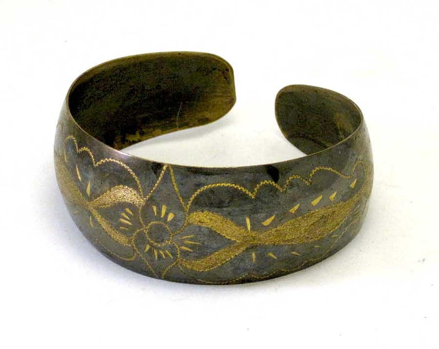 Vintage Russian engraved bracelet