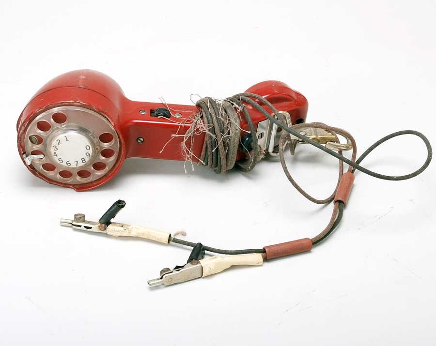 SALE Vintage Red Linemans phone all original