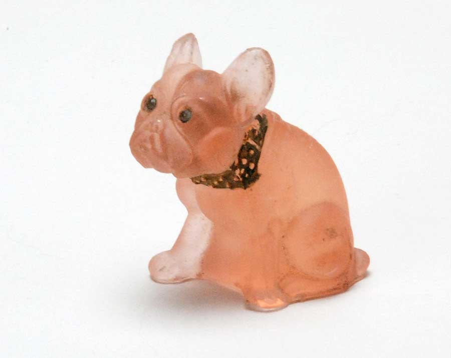 vintage glass French Bulldog Figurine by Msmichiganroux on Etsy