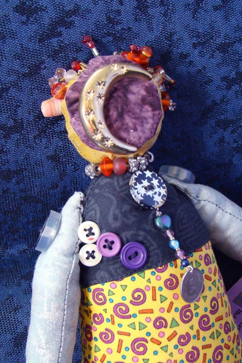 MS Crazy Jane - Art Doll - cloth art doll for MS Society Charity - OOAK
