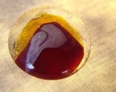 Fused Glass Cabachon - Dragon's Eye, Red Dragon no. 3 - OOAK