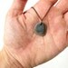 Natural jewelry - Zen Stone Necklace, Slate Grey on Brown with a copper chain - 481