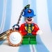 Little Clown Key Chain, Zipper Pull, Purse Charm - made from Genuine Series 5 LEGO (r) Minifig