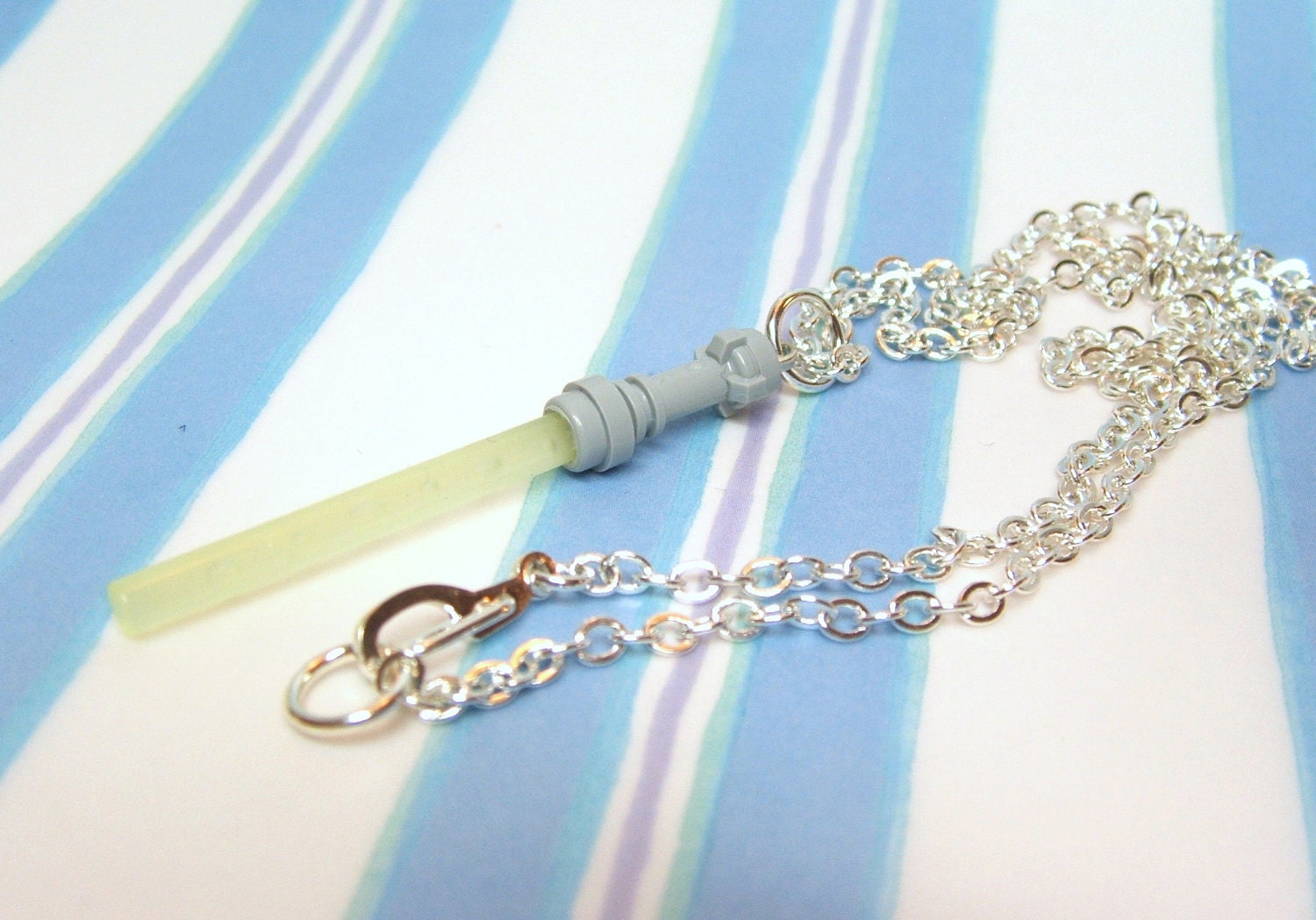 Glow in the Dark Light Saber Necklace - Strong Enough for a Man