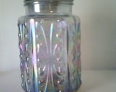 Vintage Carnival Glass Biscuit Jar