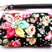 PROMOTION Buy 3 Get 1 FREE-Leaves Black Cotton Wristlet